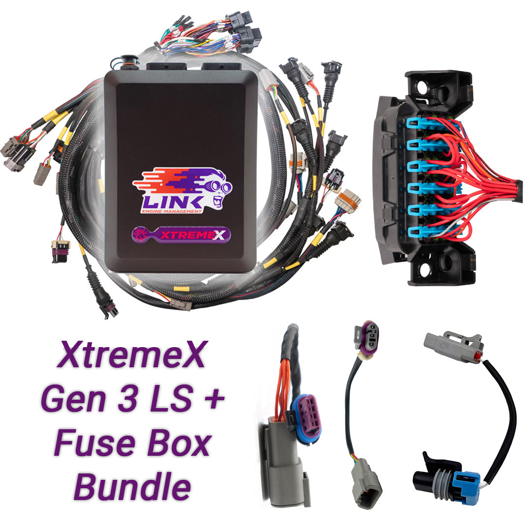 Link Gen3 LS Drive-By-Wire Bundle: G4X XtremeX ECU + LS Engine Harness + Fuse Box bundle