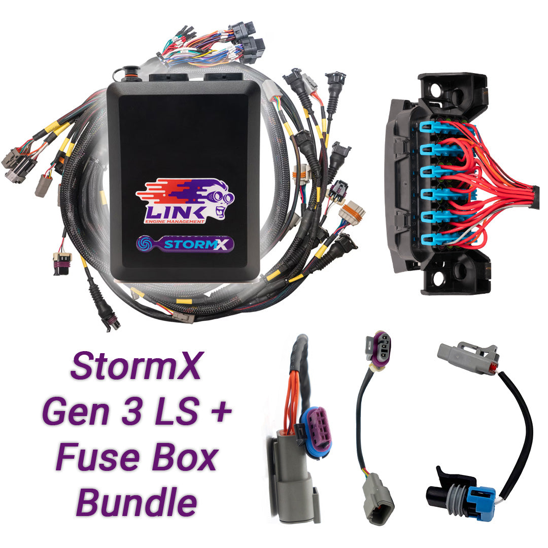 Link Gen3 LS Bundle - G4X StormX ECU + LS Engine Harness + Fuse Box bundle